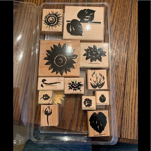 Summer Sunflower rubber stamp set - Picture 1 of 4